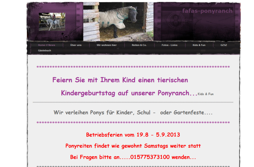 Fafas Ponyranch Düsseldorf